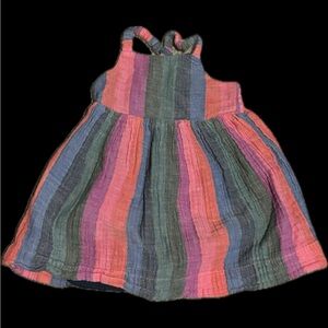 Baby Gap 6-12 Months Multicolor Dress w/ Headband